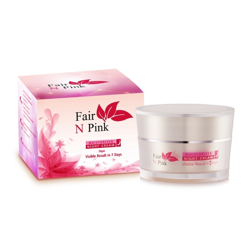 Fair N Pink Moisturizing Skin Whitening Night Cream DIVOURA